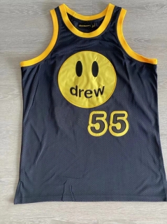 Drew House SS22 Mesh Mascot Basketball Authentic Black Jersey 125417