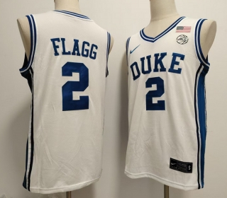 Duke #2  Cooper Flagg NCAA White Jersey 125426
