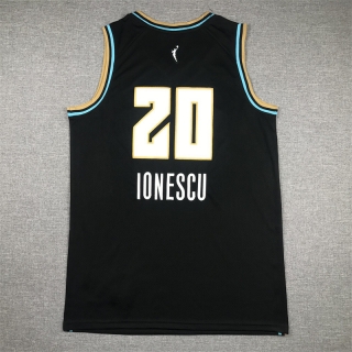 Facsimile Autographed Sabrina Ionescu New York Black WNBA Black Stitched Jersey 125428