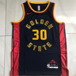Golden State Warriors #30 Curry 24-25 NBA City Authentic Navy Jersey 125430