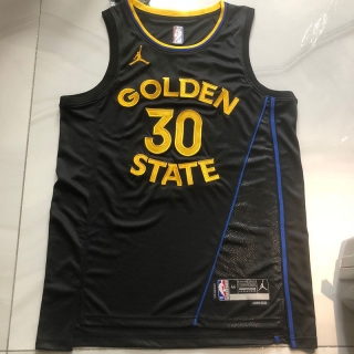 Golden State Warriors #30 Curry 24-25 NBA Statement Authentic Black Jersey 125432