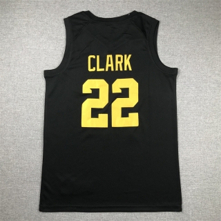 Iowa Hawkeyes #22 Clark NCAA Black Stitched Jersey 125443