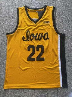 Iowa Hawkeyes #22 Clark NCAA Yellow Jersey 125446