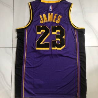 Los Angeles Lakers #23 James NBA Authentic Purple Jersey 125454