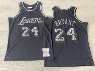 Los Angeles Lakers #24 Kobe Bryant 2006-07 NBA Leather Snakeskin Jersey 125461