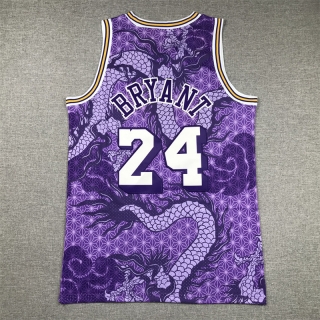 Los Angeles Lakers #24 Kobe Bryant NBA The Year of the Loong Purple Jersey 125464