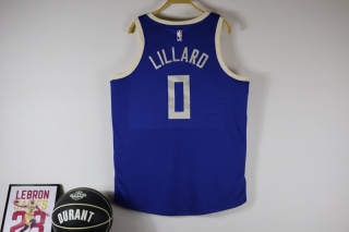 Milwaukee Bucks #0 Lillard 24-25 NBA Blue City Jersey 125494