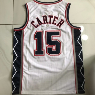 New Jersey Nets #15 Carter 2006-07 NBA Authentic White Jersey 125507