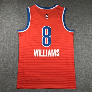 Oklahoma City Thunder #8 Williams 24-25 NBA Statement Orange Stitched Jersey 125522