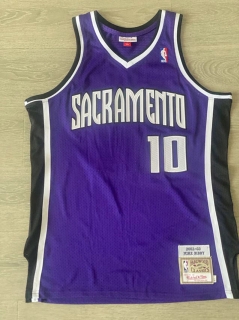 Sacramento Kings #10 Mike Bibby 2002-03 NBA Authentic Purple Jersey 125538
