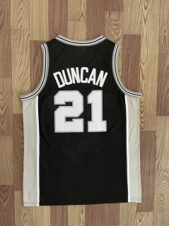 San Antonio Spurs #21 Ducan Finals Black Jersey 125542