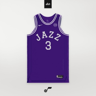 Utah Jazz #3 Keyonte George 24-25 NBA Purple Icon Jersey 125556