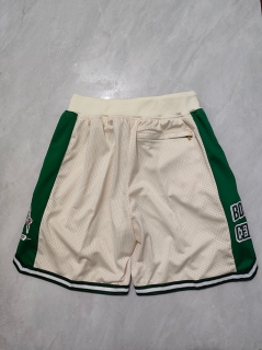 Boston Celtics Just Don Cream NBA Shorts 125560