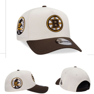 Boston Bruins NHL 9FORTY Curved Adjustable Hats 125651