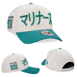 Seattle Mariners MLB 9FORTY Curved Adjustable Hats 125878