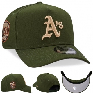 Oakland Athletics MLB 9FORTY Curved Adjustable Hats 125903