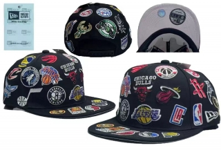 NBA All Over Logo Basketball 59FIFTY Fitted Hats 126012