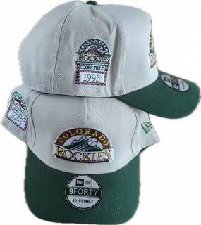 Colorado Rockies MLB 9FORTY Curved Adjustable Hats 126219