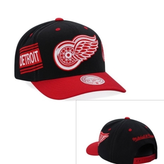 Detroit Red Wings NHL Mitchell&Ness Curved Snapback Hats 126220