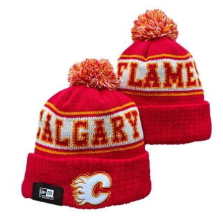 Calgary Flames NHL Knitted Beanie Hats 126277