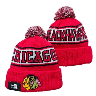 Chicago Blackhawks NHL Knitted Beanie Hats 126279