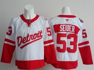 Detroit Red Wings Seider 53# NHL Jerseys 126420