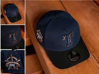 Texas Rangers MLB 9FORTY Curved Adjustable Hats 126618