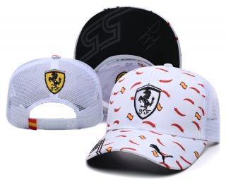 Ferrari Curved Strapback Hats 126644