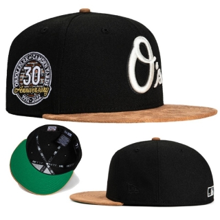Baltimore Orioles MLB 59FIFTY Fitted Suede Flat Brim Hats 126820