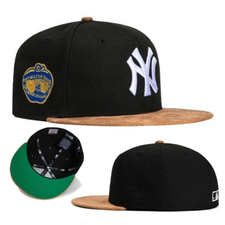 New York Yankees MLB 59FIFTY Fitted Suede Flat Brim Hats 126831