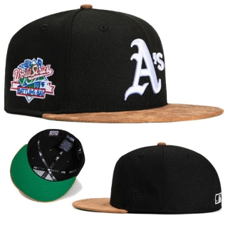 Oakland Athletics MLB 59FIFTY Fitted Suede Flat Brim Hats 126832