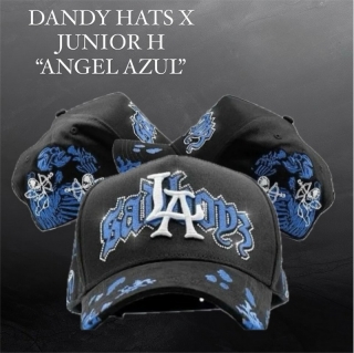 Dandy Hats x Junior H Angel Azul Curved Snapback Hats NFC Chip Works 127496