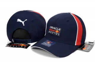 Red Bull & Puma Pure Cotton High Quality Curved Adjustable Caps 127566