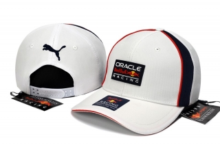 Red Bull & Puma Pure Cotton High Quality Curved Adjustable Caps 127565