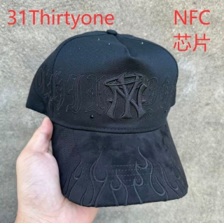31 Thirtyone NY Flames Black Snapback Hats NFC Chip Works 127591