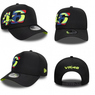 VR46 Racing New Era Valentino Rossi Moon & Sun Print E-Frame Trucker Curved Snapback Caps 128269