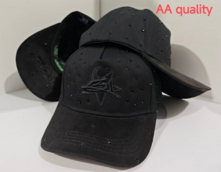 Thirty One Hats Blackout Curved Adjustable Snapback Hats Featuring A Blackout Design with Crystal Embellishments 128307