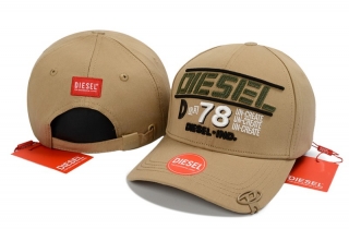 DIESEL Pure Cotton High Quality Curved Strapback Hats 128547