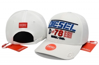 DIESEL Pure Cotton High Quality Curved Strapback Hats 128548