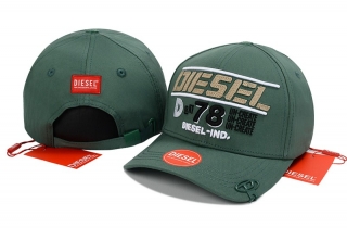 DIESEL Pure Cotton High Quality Curved Strapback Hats 128550