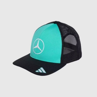 Adidas Mercedes-AMG PETRONAS Formula One Team Las Vegas Special Edition Curved Mesh Trucker Caps 128595
