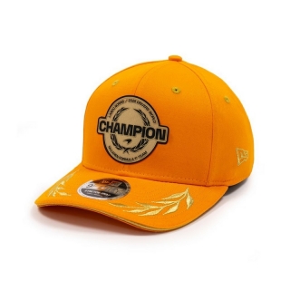McLaren Racing Lando Norris 2025 Drivers World Champion Curved Snapback Hats 128596