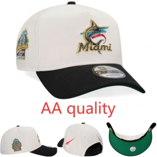 Miami Marlins MLB 9FORTY Curved Adjustable Hats 128626