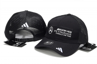 Mercedes-Bens AMG Pure Cotton High Quality Curved Mesh Snapback Hats 128677