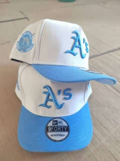 Oakland Athletics MLB 9FORTY Curved Adjustable Hats 128760