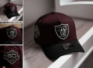 Las Vegas Raiders NFL 9FORTY Curved Adjustable Hats 128809