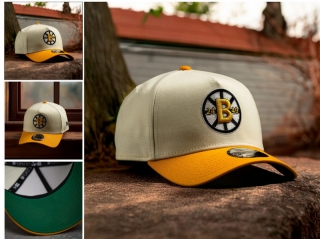 Boston Bruins NHL 9FORTY Curved Adjustable Hats 128830