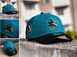 San Jose Sharks NHL 9FORTY Curved Adjustable Hats 128833