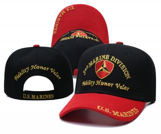 US Marine Corps 3rd Marine Division Curved Snapback Hats 128852