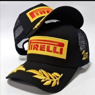 Pirelli Curved Mesh Snapback Hats 128887